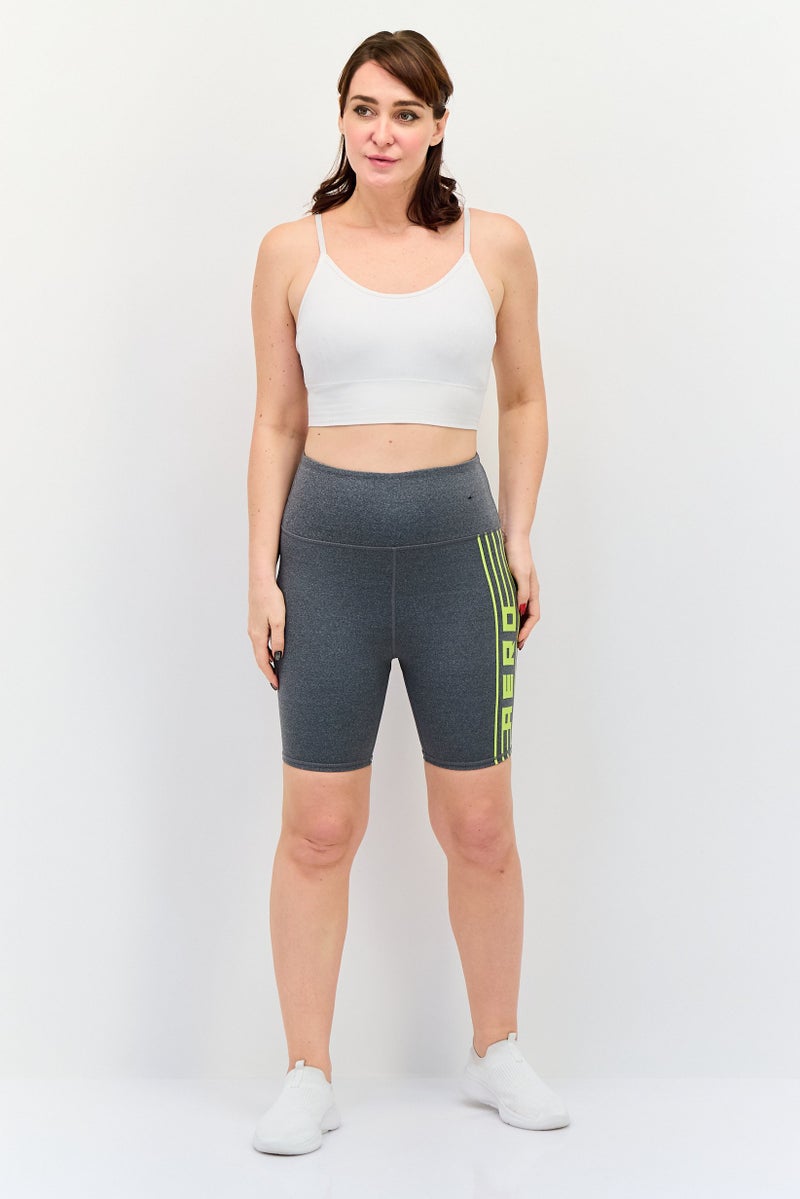 Aeropostale Women Sportswear Fit Training Shorts, Grey - Image 4